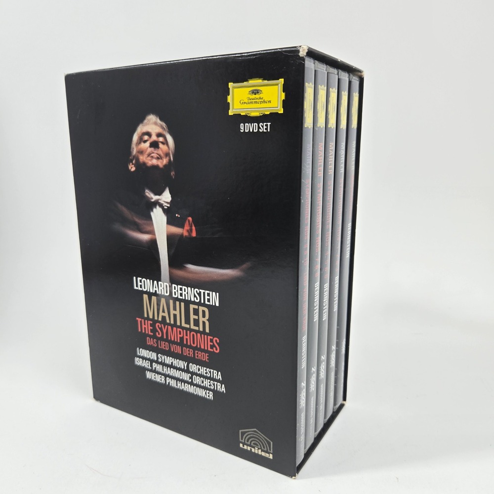 Leonard Bernstein - Mahler The Symphonies 9 DVD Box Deutsche Grammophon VG+